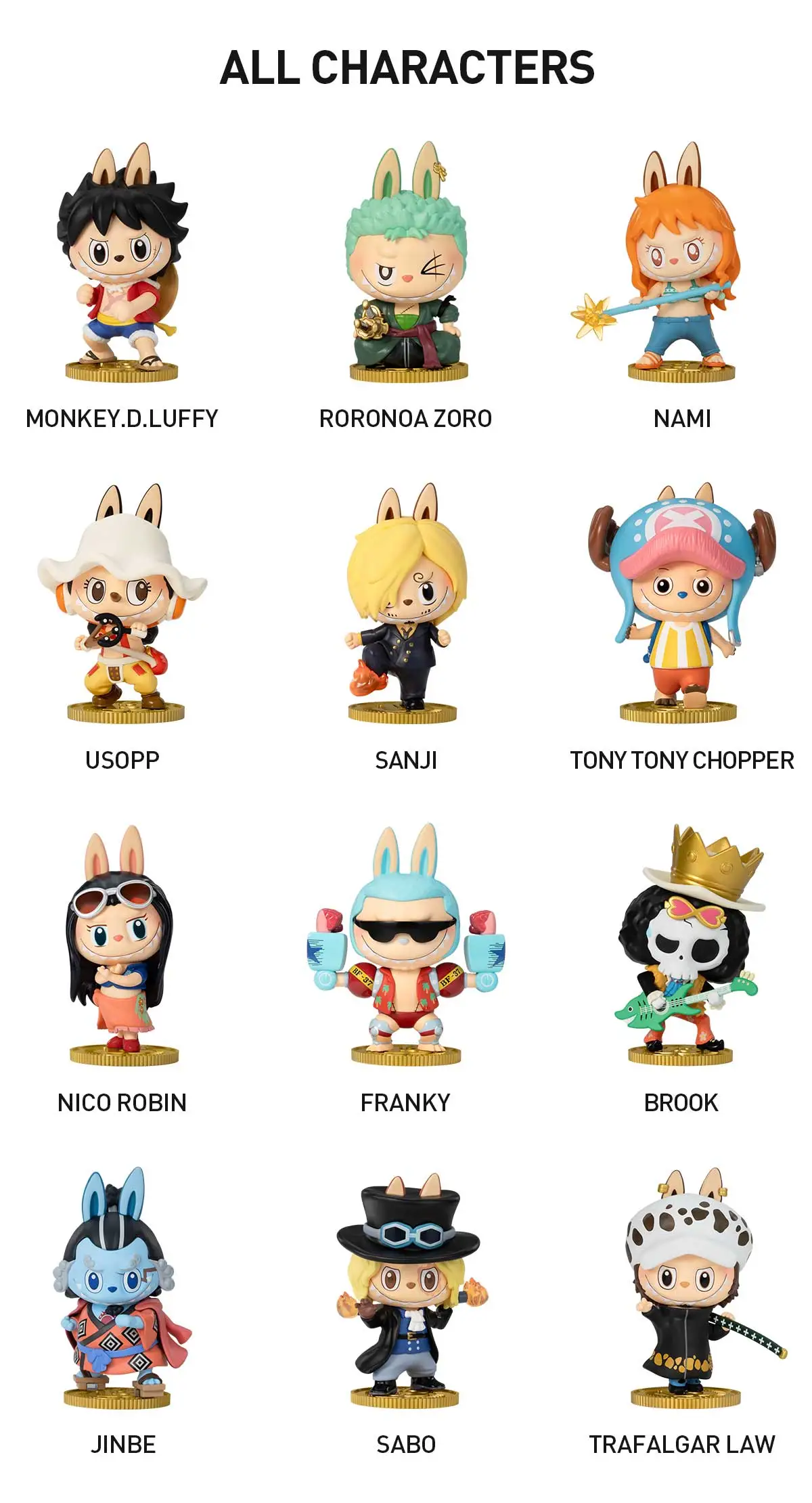 POP MART THE MONSTERS x One Piece Series Figures | nishimi POP MART THE MONSTERS x One Piece Series Figures | nishimi
