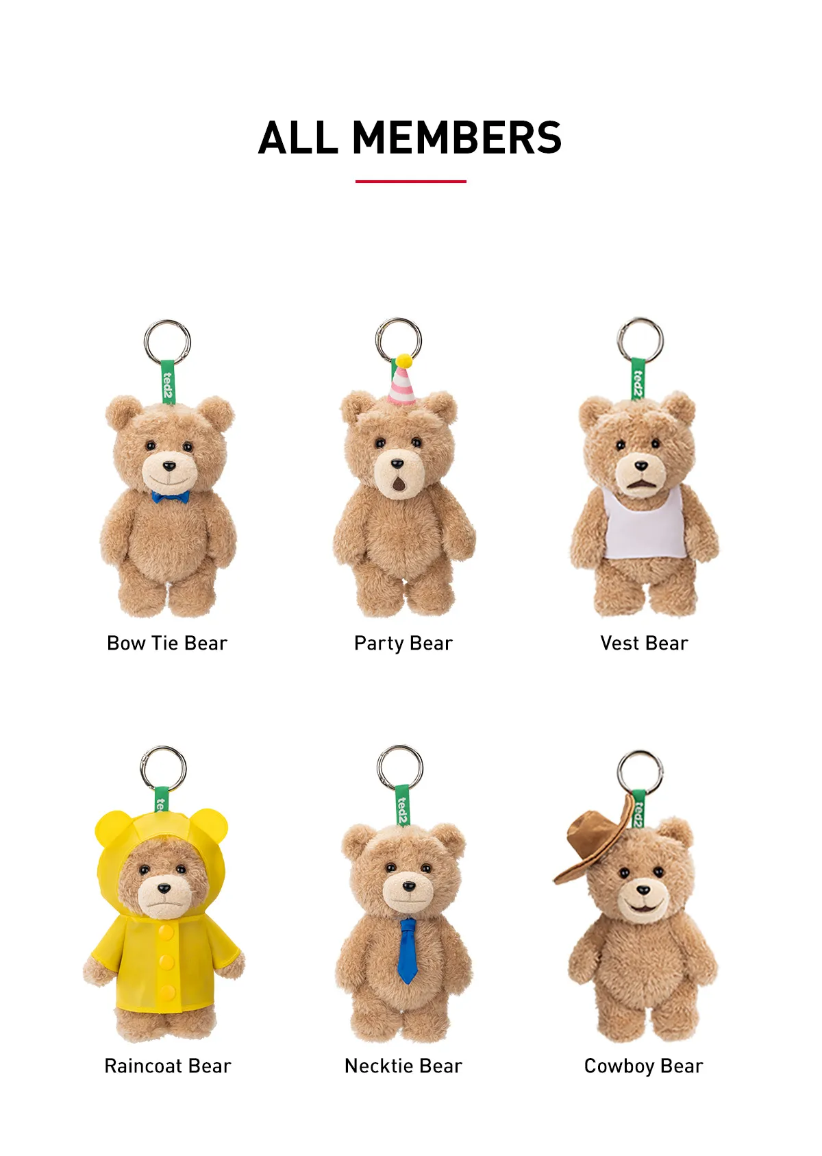 POP MART Ted2 Plush Pendant